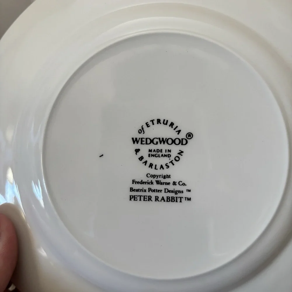 Vintage Wedgwood Peter Rabbit Nursery Set in Box – Beatrix Potter Plate Bowl Mug